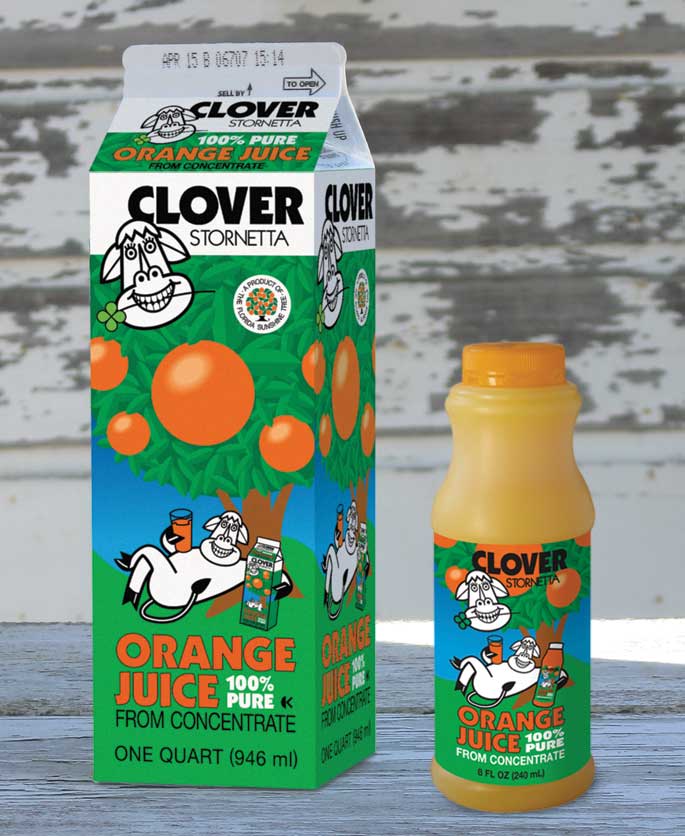Clover orange juice